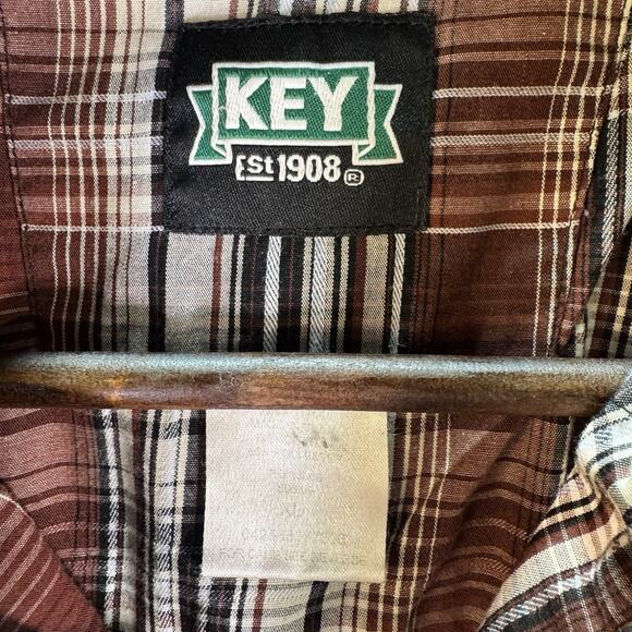 Wrangler Mens Pearl Snap Shirt Red Plaid Western American Cowboy Size XL - Picture 5 of 7